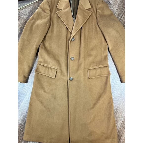 Vintage 1960's J. Press Long Polo Coat Amalgamated Union Tag Camel Hair - Picture 4 of 13
